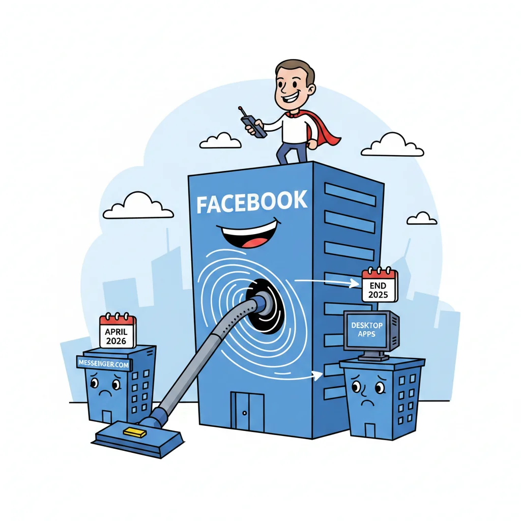 Messenger.com : Meta acte la fin de l’interface web autonome pour avril 2026